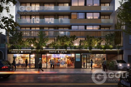 Venta de apartamento de 1 dormitorio con terraza en Pocitos