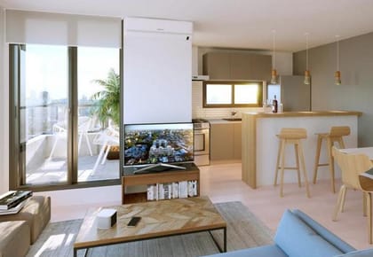 Venta apartamento dos dormitorios con terraza en Tres Cruces