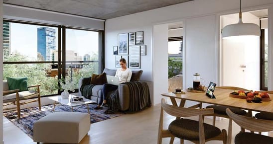 Venta apartamento dos dormitorios con terraza en Buceo