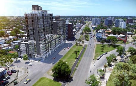 Venta de apartamento de 1 dormitorio con terraza al frente en Malvin
