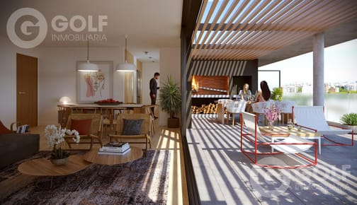 Venta de penthouse de 1 dormitorio con terraza en Pocitos