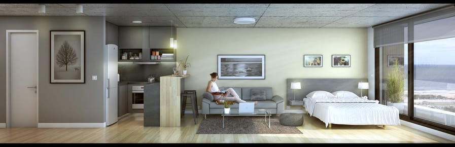 Vento de Apartamento Monoambiente a Estrenar - Playa Brava