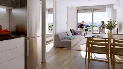 Venta apartamento un dormitorio con terraza en Cordón