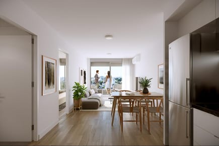 Venta apartamento dos dormitorios con terraza en La Blanqueada