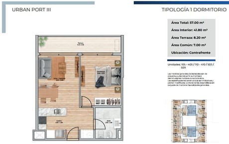 Apartamento en Buceo, 1 dormitorio