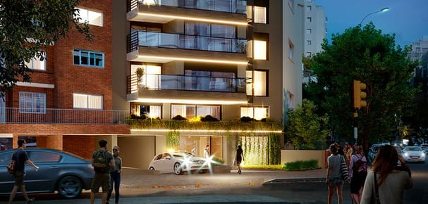 Monoambiente al frente sobre 21 de setiembre - Pocitos