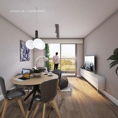 Venta apartamento a estrenar-1 dormitorio y terraza .  Tres Cruces. Vivienda promovida