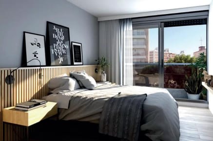 Venta apartamento un dormitorio con terraza y parrillero en Malvin