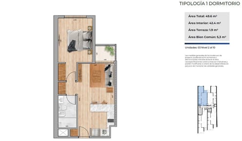 Venta Apartamento, 1 Dormitorio, Terraza. Cordón Sur! Entrega Diciembre 2026!