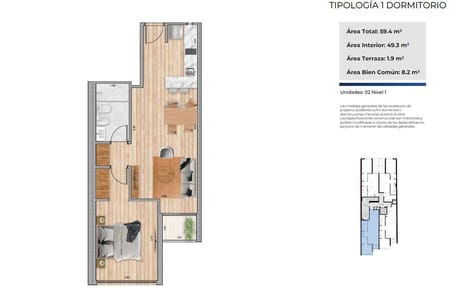 Apartamento Al Frente, 1 Dormitorio, Terraza. Cordón Sur! Entrega Diciembre 2026!