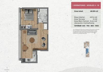 Venta De Apartamento 1 Dormitorio. Punta Carretas. Entrega Agosto 2027!