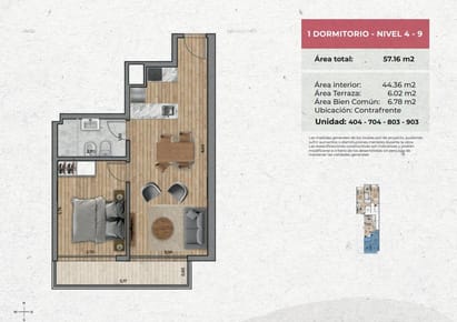 Venta De Apartamento en Punta Carretas , 1 dormitorio con terraza. Entrega Agosto 2027!