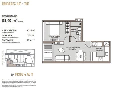 Venta De Apartamento  De 1 Dormitorio  Al Frente Con  Terraza. Entrega Inmediata!!