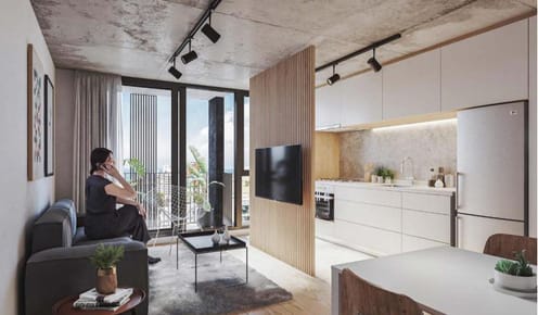 Apartamento 1 dormitorio con terraza en Centro, Montevideo
