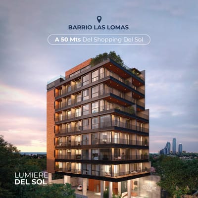 Departamento de 2 dormitorios en venta barrio Las Lomas Asunción Edif Lumiere del Sol
