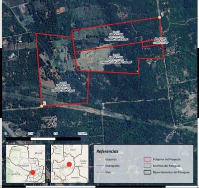 Campo en venta de 69 hectáreas en Caacupé