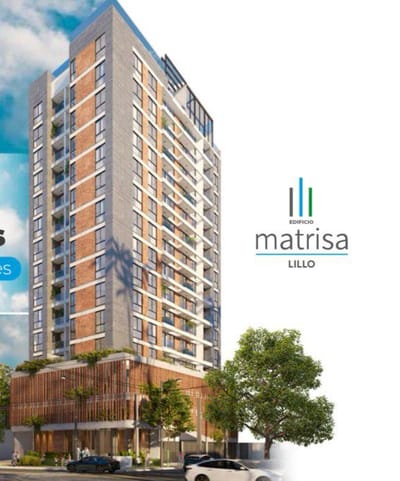 Departamento en Venta 1 dormitorio en barrio Ycua Sati Asuncion Edificio Matrisa Lillo
