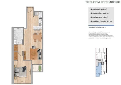 Venta Apartamento Al Frente, 1 Dormitorio, Terraza. Cordón Sur! Entrega Diciembre 2026!