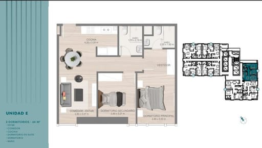 Departamento en venta de 2 dormitorios barrio Santa Teresa Asunción edificio Petra Imperiale