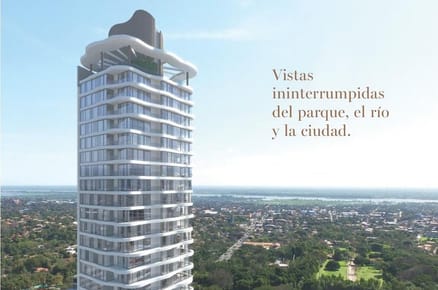 Departamento en venta 2 dormitorios barrio Mburucuyá Asunción Edif Jade Park
