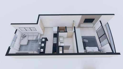 Departamento en venta 1 dormitorio en barrio Ykua Sati Asunción edificio Ayre Santa Teresa