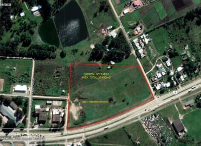 Terreno - Ruta 8 , km22 , proximo Zona America , padrón 124867