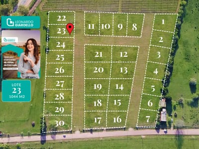 Venta - Terreno - Lote 23 - Carmelo - Barrio Viñas de Carmelo