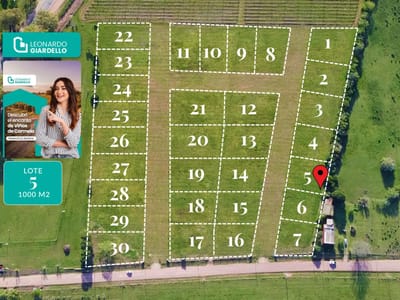 Venta - Terreno - Lote 5 - Carmelo - Barrio Viñas de Carmelo