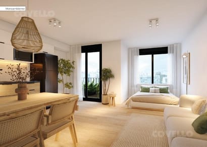Venta apartamento mono ambiente con gran terraza - Buceo
