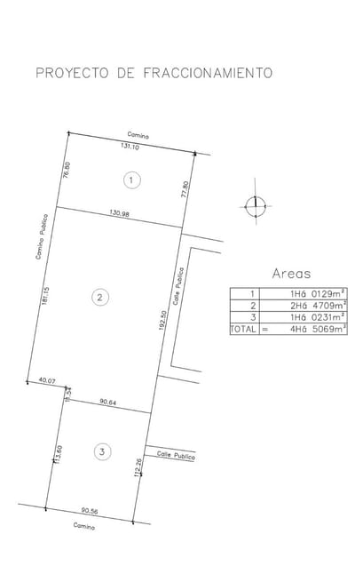 Cerro Carmelo venta de 3 chacras de 1 y 2 hectáreas 