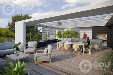 Venta apartamento de 1 dormitorio con terraza en Pocitos