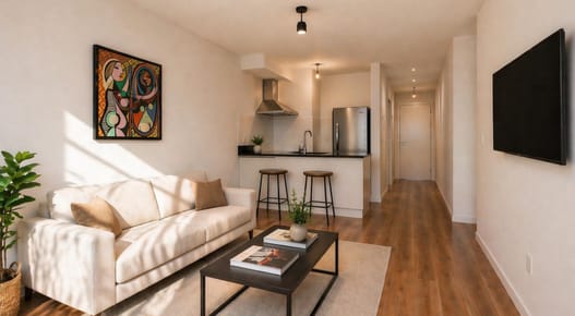 Apartamento al frente 1 dormitorio con garage