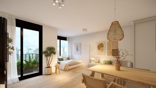 Venta de monoambiente con terraza en Buceo