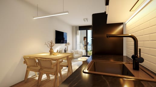 Venta de apartamento de 1 dormitorio con terraza en Buceo