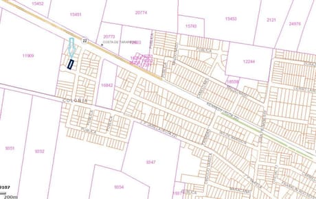 Terreno en  accesos a Tarariras sobre calle continuación Wilde Baridón a 100 metros de Ruta 21