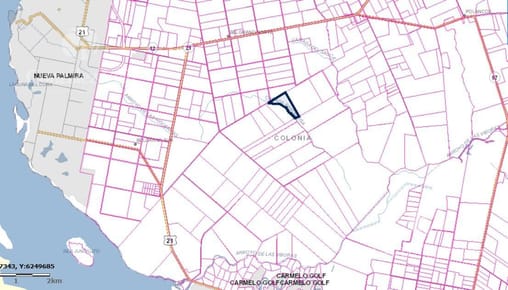 Campo de 21has ubicado a 11Km del puerto de Nueva Palmira