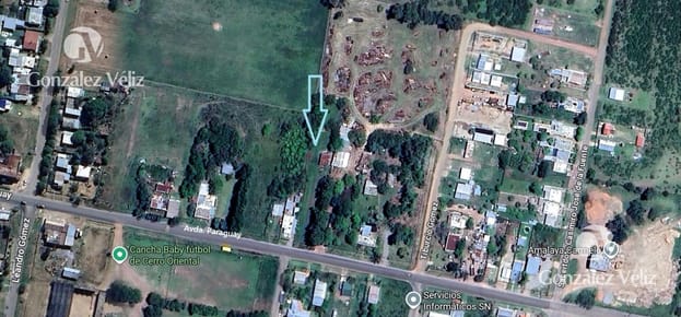 Terreno de 2000m2 sobre Avenida Paraguay