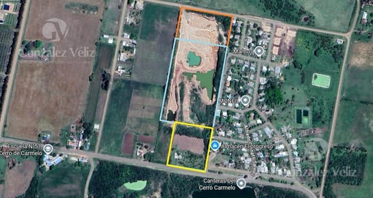 Cerro Carmelo venta de 3 chacras de 1 y 2 hectáreas 