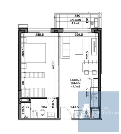 Apartamento de 1 Dormitorio en Venta, Cordón AAP5561414