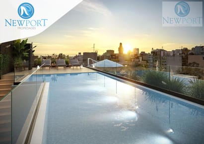 Apartamento en obra en Cordón 2 dorms, 1 baño, muchos amenities. Acepta préstamo!