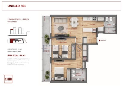 Apartamento en Pocitos