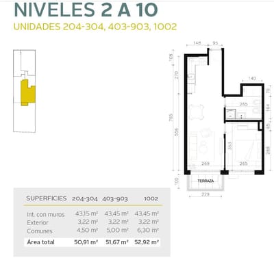 Venta De Apartamento 1 Dormitorio Y Balcón. Zona Cordón  Sur
