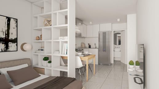 Venta apartamento un dormitorio a estrenar con terraza en La Blanqueada