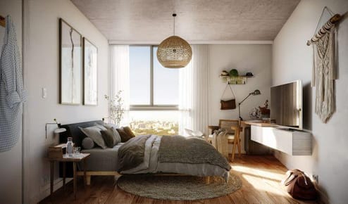 Venta apartamento dos dormitorios con balcón en Aguada