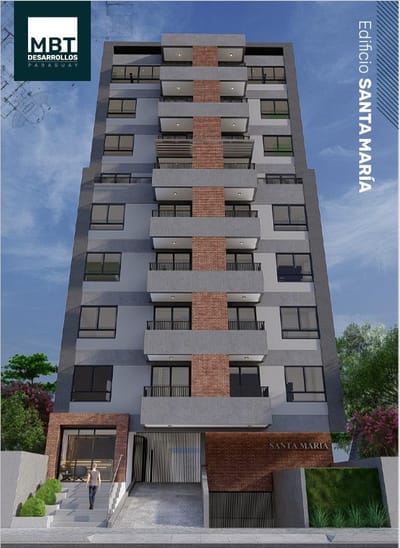 Departamento en Venta 2 Dormitorios En Asuncion apto a Che Roga Pora