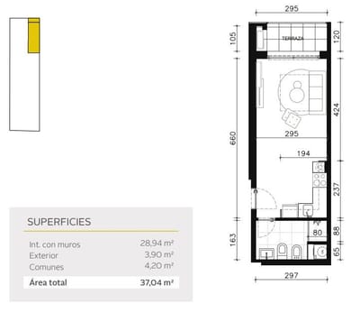 VENTA APARTAMENTO EN CONSTRUCCION PB TERRAZA