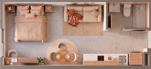 Departamento a la venta Monoambiente en Zona CIT Asuncion Edificio Inarco CIT