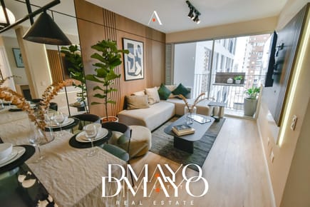 Moderno dpto. de 3 dormitorios 75 m²  - Vista a campo de Marte