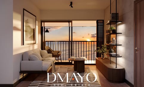 Vive frente al mar en un depa de 1 dormitorio ubicado en zona residencial