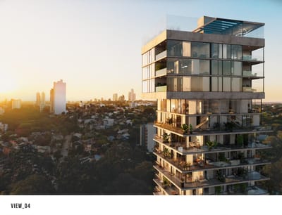 Departamento en venta tipo duplex de dos habitaciones en Av Molas Lopez Asunción Edificio EJE Residences
